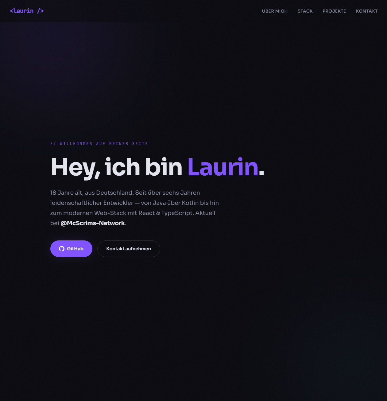 Modern Developer Portfolio
